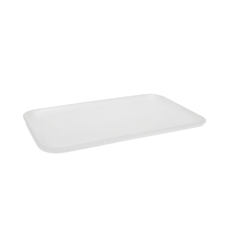 Pactiv Supermarket Tray, #16, 1-Compartment, 11.7 x 7.3 x 0.65, White, PK250 0TF116S00000